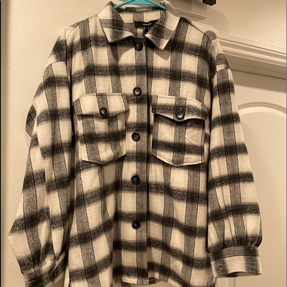 Forever 21 plaid, flannel shacket